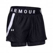 Under Armour 1351981 Short Play Up 3" 2 In 1 Donna Abbigliamento Training E Palestra Donna