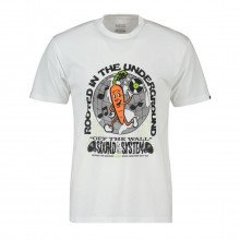 Vans Vn0006d0wht T-shirt Rooted Sound Street Style Uomo