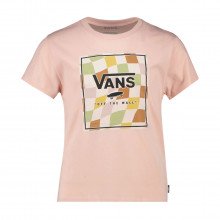 Vans Vn000795bql T-shirt Checker Box Bambina Abbigliamento Bambino