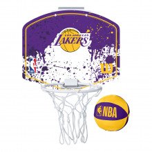 Wilson Wtba1302lal Canesterino Mini Hoop Lakers Accessori Basket Bambino