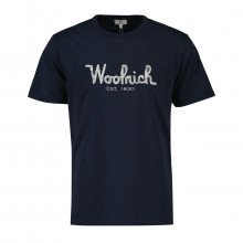 Woolrich Cfwote0125mrut2926 T-shirt Logo Ricamato Casual Uomo