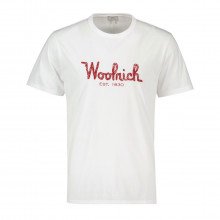 Woolrich Cfwote0125mrut2926 T-shirt Logo Ricamato Casual Uomo